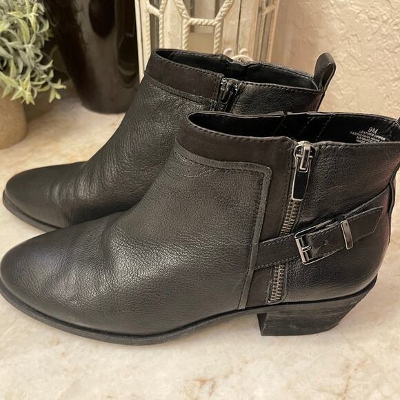 Alex Marie black leather boots Sz 9 - Picture 1 of 10